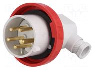 Connector: AC supply 3-phase; plug; male; 16A; 415VAC; IEC 60309 ILME
