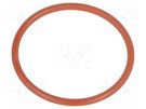 O-ring gasket; VMQ; Thk: 2mm; Øint: 29mm; M32; red; -60÷250°C HUMMEL
