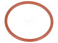 O-ring gasket; VMQ; Thk: 2mm; Øint: 29mm; M32; red; -60÷250°C HUMMEL