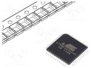 IC: AVR microcontroller; TQFP44; Ext.inter: 34; Cmp: 2; ATXMEGA MICROCHIP TECHNOLOGY