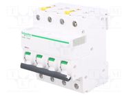 Circuit breaker; 400VAC; Inom: 63A; Poles: 4; Charact: B; 6kA; IP20 SCHNEIDER ELECTRIC