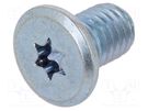 Screw; M5x8; 0.8; Head: cheese head; Torx®; TX15; steel; zinc BOSSARD