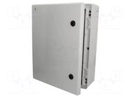 Enclosure: wall mounting; X: 356mm; Y: 456mm; Z: 162mm; ABS; grey ELEKTRO-PLAST NASIELSK
