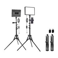 Neewer BP300 studio set two LED lights + tripods + phone holders, Neewer