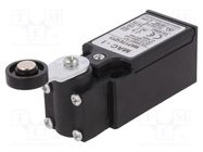 Limit switch; lever R 35,5mm, plastic roller Ø18mm; NO + NC PANASONIC