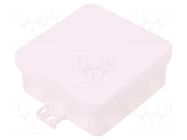 Enclosure: junction box; X: 85mm; Y: 85mm; Z: 37mm; polypropylene PP SPELSBERG