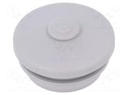 Grommet; elastomer thermoplastic TPE; grey; Holes no: 1; -35÷60°C SPELSBERG