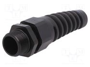 Cable gland; with strain relief; M25; 1.5; IP68; polyamide; black BM GROUP