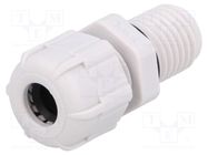 Cable gland; with long thread; M12; 1.5; IP68; polyamide; grey BM GROUP