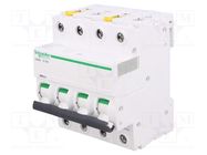 Circuit breaker; 400VAC; Inom: 16A; Poles: 4; Charact: D; 6kA; IP20 SCHNEIDER ELECTRIC