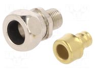 Straight terminal connector; Thread: metric,outside; brass; IP65 LAPP