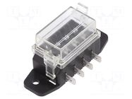 Fuse boxes; 19mm; 80A; screw,push-in; Leads: connectors; ways: 4 MTA