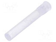 Fiber for LED; Ø3.2mm; L: 18mm; round; Front: flat; straight MENTOR