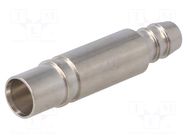 Contact; female; Han-Modular®; pipe ID Ø6mm; brass; max.10bar HARTING