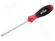 Screwdriver; hex key,spherical; HEX 3mm; SoftFinish® WIHA