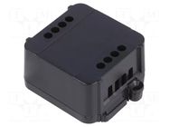 Enclosure: junction box; X: 44.5mm; Y: 57mm; Z: 25mm; black; CBOX INT ITALTRONIC