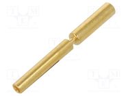 Contact; female; gold-plated; 0.13÷0.25mm2; crimped; for cable HARTING