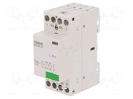 Contactor: 4-pole installation; 25A; 24VAC,24VDC; NC x2 + NO x2 ISKRA