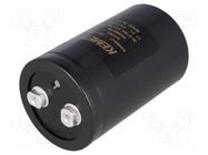 Capacitor: electrolytic; 91mF; 63VDC; Ø66x105mm; Pitch: 28.5mm KEMET