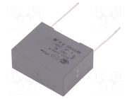 Capacitor: polypropylene; X2; F863; 1uF; 26.5x20x11mm; THT; ±10% KEMET