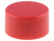 Button; 10mm; round; red SCHURTER