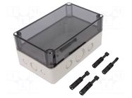 Enclosure: multipurpose; X: 110mm; Y: 180mm; Z: 84mm; TK PS; grey SPELSBERG