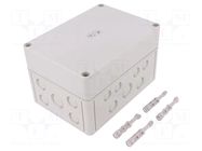 Enclosure: multipurpose; X: 130mm; Y: 180mm; Z: 111mm; TK PS; grey SPELSBERG