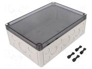 Enclosure: multipurpose; X: 180mm; Y: 254mm; Z: 90mm; TK PS; grey SPELSBERG