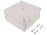 Enclosure: multipurpose; X: 180mm; Y: 182mm; Z: 90mm; TK PS; grey SPELSBERG