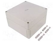 Enclosure: multipurpose; X: 180mm; Y: 182mm; Z: 110mm; TK PS; grey SPELSBERG