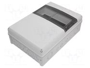 Enclosure: for modular components; IP65; grey; No.of mod: 14; IK08 SPELSBERG