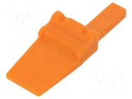 Secondary lock; male; PIN: 2; orange; DTM DEUTSCH