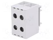 Splice terminal: rail; 320A; 690V; screw terminal; grey; polyamide OUNEVA