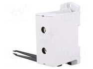 Splice terminal: rail; 425A; 690V; screw terminal; grey; polyamide OUNEVA