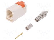 Connector: FAKRA; plug; female; straight; crimped MOLEX