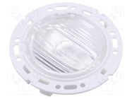 LED lens; round; plexiglass PMMA; transparent; Mounting: push-in LEDIL