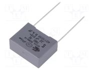 Capacitor: polypropylene; X2; F863; 0.22uF; 310VAC; 18x13.5x7.5mm KEMET
