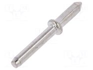 Tip: solder pin; THT; tinned; brass; Ø: 1.3mm; Overall len: 13.5mm VOGT