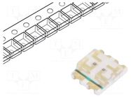 LED; red/green; SMD; 1210; 2÷2.4/2÷2.4VDC; 3.2x2.7x1mm; 130°; 20mA LITEON