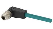 SENSOR CORD, 8P R/A M12 PLUG-FREE END/5M