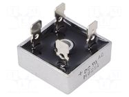Bridge rectifier: single-phase; Urmax: 100V; Ufmax: 1.1V; If: 25A DC COMPONENTS
