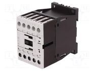 Contactor: 3-pole; NO x3; Auxiliary contacts: NO; 24VDC; 9A; DILM9 EATON ELECTRIC