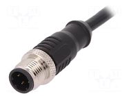 Connector: M12; plug; male; PIN: 4; straight; D code-Ethernet; 4A BULGIN