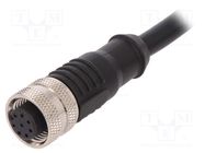 Connector: M12; plug; PIN: 8; female; A code-DeviceNet / CANopen BULGIN