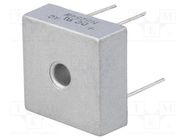 Bridge rectifier: single-phase; Urmax: 400V; If: 25A; Ifsm: 400A DC COMPONENTS