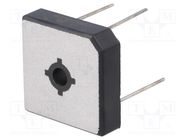 Bridge rectifier: single-phase; Urmax: 200V; If: 15A; Ifsm: 300A DC COMPONENTS