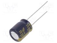 Capacitor: electrolytic; low ESR; THT; 33uF; 100VDC; Ø10x12.5mm PANASONIC