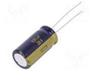 Capacitor: electrolytic; low ESR; THT; 820uF; 35VDC; Ø12.5x25mm PANASONIC