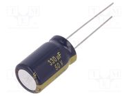 Capacitor: electrolytic; low ESR; THT; 330uF; 50VDC; Ø12.5x20mm PANASONIC