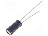 Capacitor: electrolytic; low ESR; THT; 47uF; 16VDC; Ø5x11mm; ±20% PANASONIC